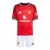 Manchester United Hjemmedraktsett Barn 2025-26 Korte ermer (+ Korte bukser)